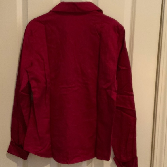 Coldwater Creek Women's Size Small 6-8 Fuchsia Button Down Shirt - Picture 5 of 5